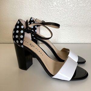 Katy Perry Ankle Strap Clara Polka Dot Heels